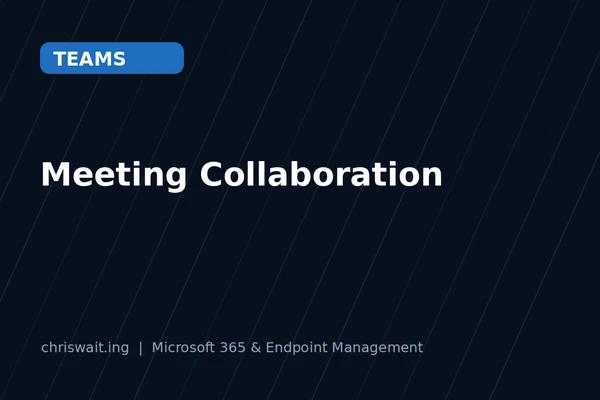 Teams Rooms and Meeting Collaboration Support